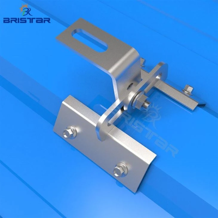 Universal Trapezoidal Metal Roof Brackets For PV System